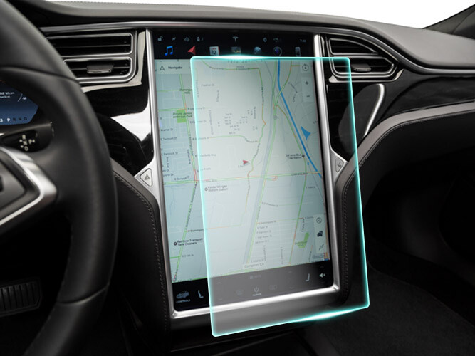 Crystal Clear Screen Protector for 2016 Tesla Model S Vehicle Navigation