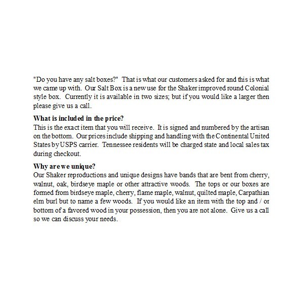 Thoma - Shaker Boxes | Salt