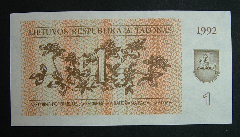 1991 Lithuania 1 Talonas UNC