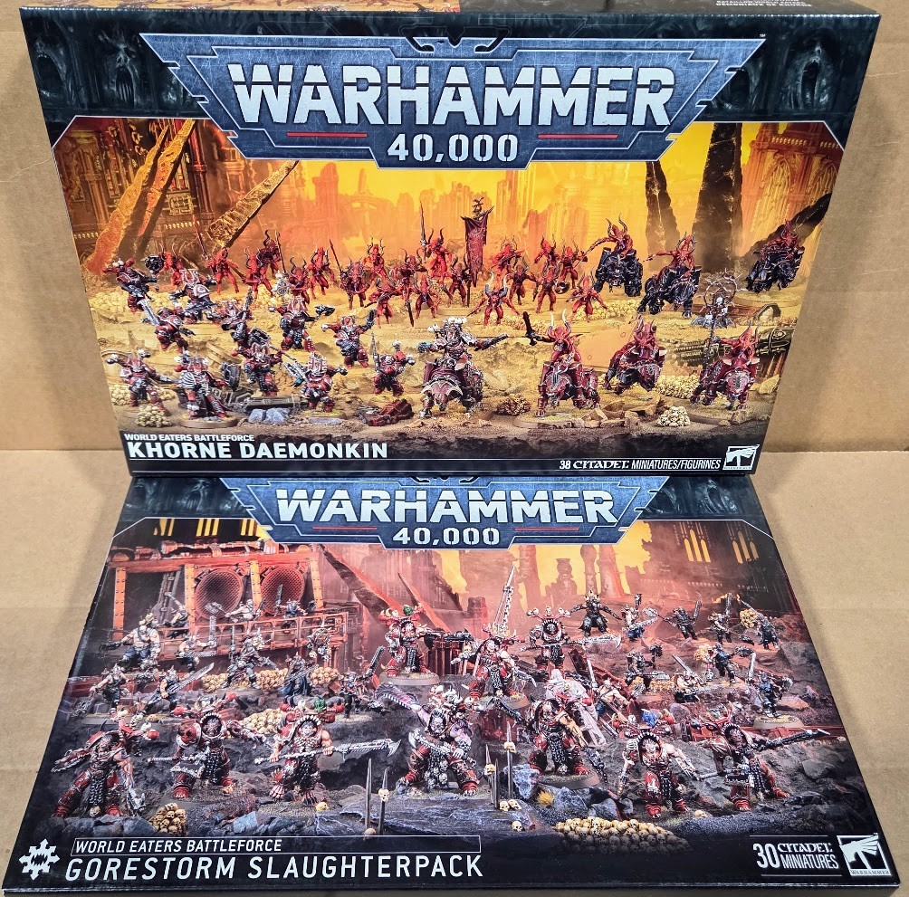 ⚔️O.C. WARHAMMER 40K - WORLD EATERS BATTLEFORCES KHORNE DAEMONKIN + GORESTORM⚔️