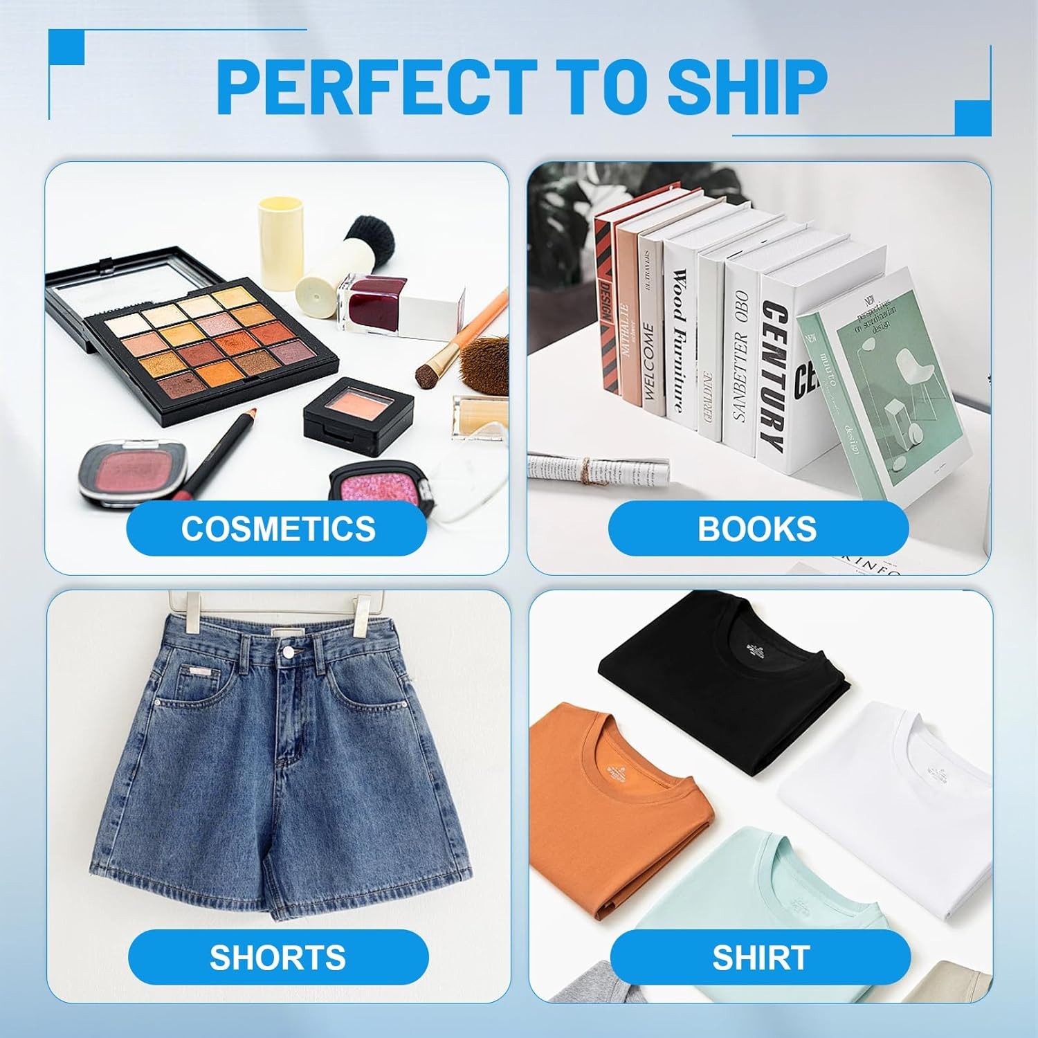 Poly Mailers Plastic Envelopes Bags - 12"" x 15.5"", 100 Count (PP12155)