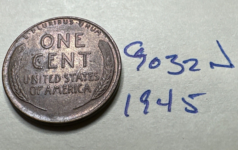 1945 P Lincoln Wheat Cent PENNY 9032N