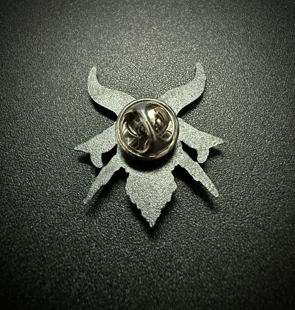 DEFCON Hesh Goat Lapel Pin, Antique Silver, Superior Def, FOG, BALD BROS, WRMFZY