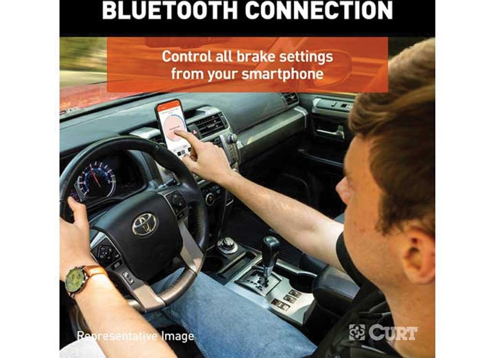 Curt 51190 Echo Under-Dash Brake Controller Bluetooth Smartphone Connection