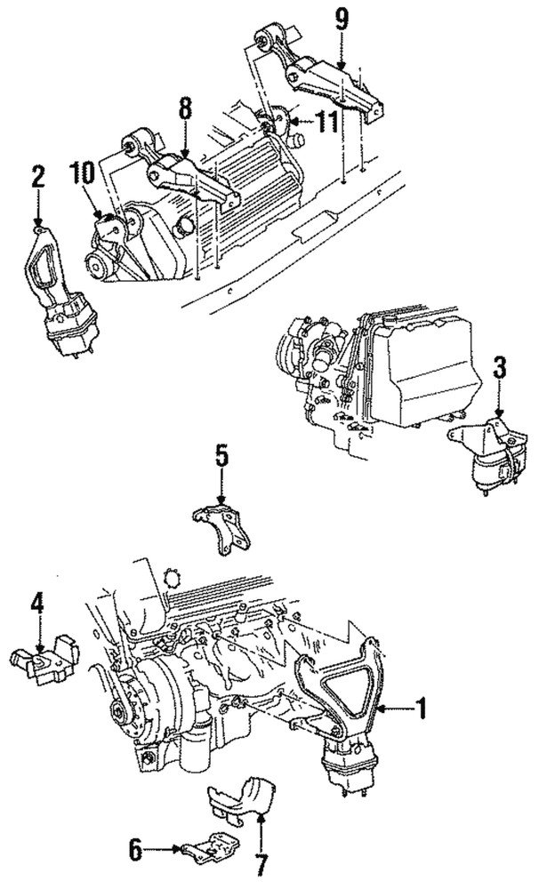 Genuine GM Trans Mount 22145644