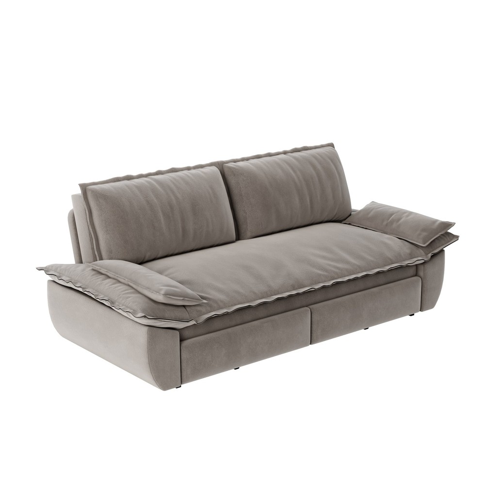 73.2" Queen Pull Out Sofa Bed,3-in-1 Convertible Sleeper Sofa,Multi-Functio