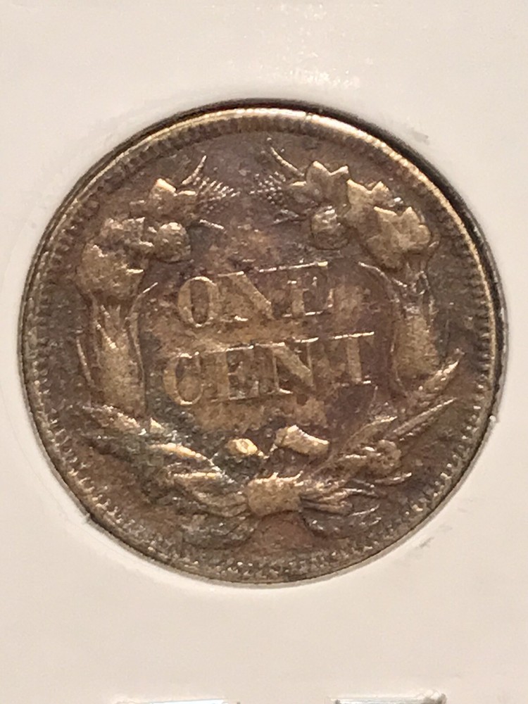 1857 Flying Eagle Cent XF+ Details