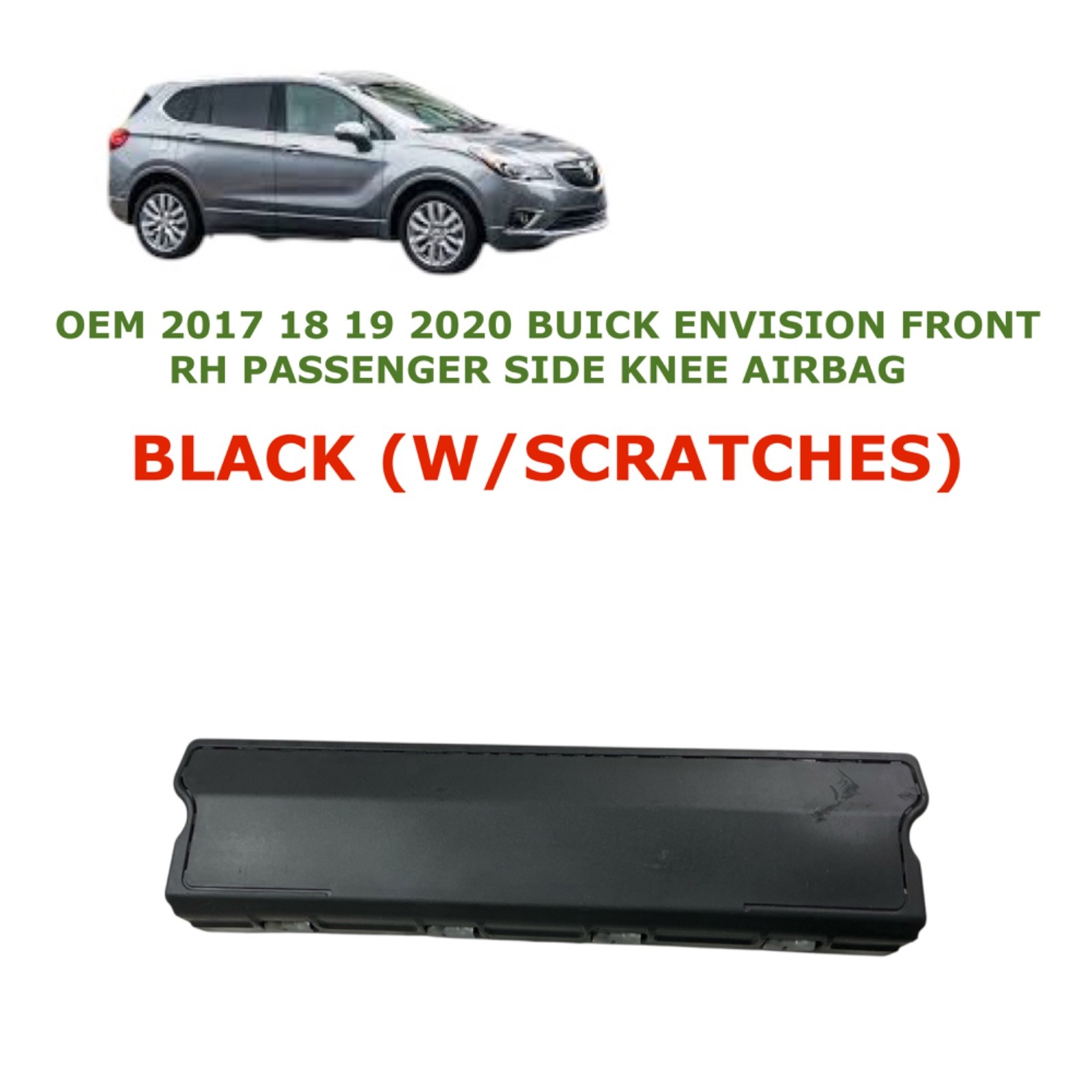 2017 2018 2019 2020 Buick Envision right side knee airbag BLACK