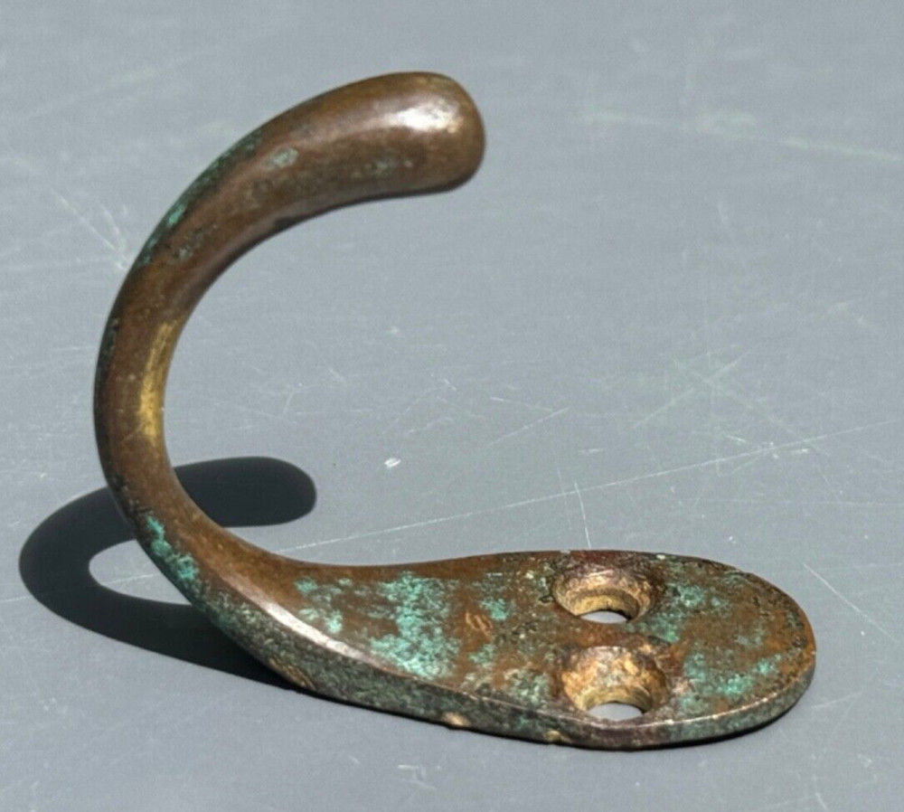 ANTIQUE BRASS COAT HOOK