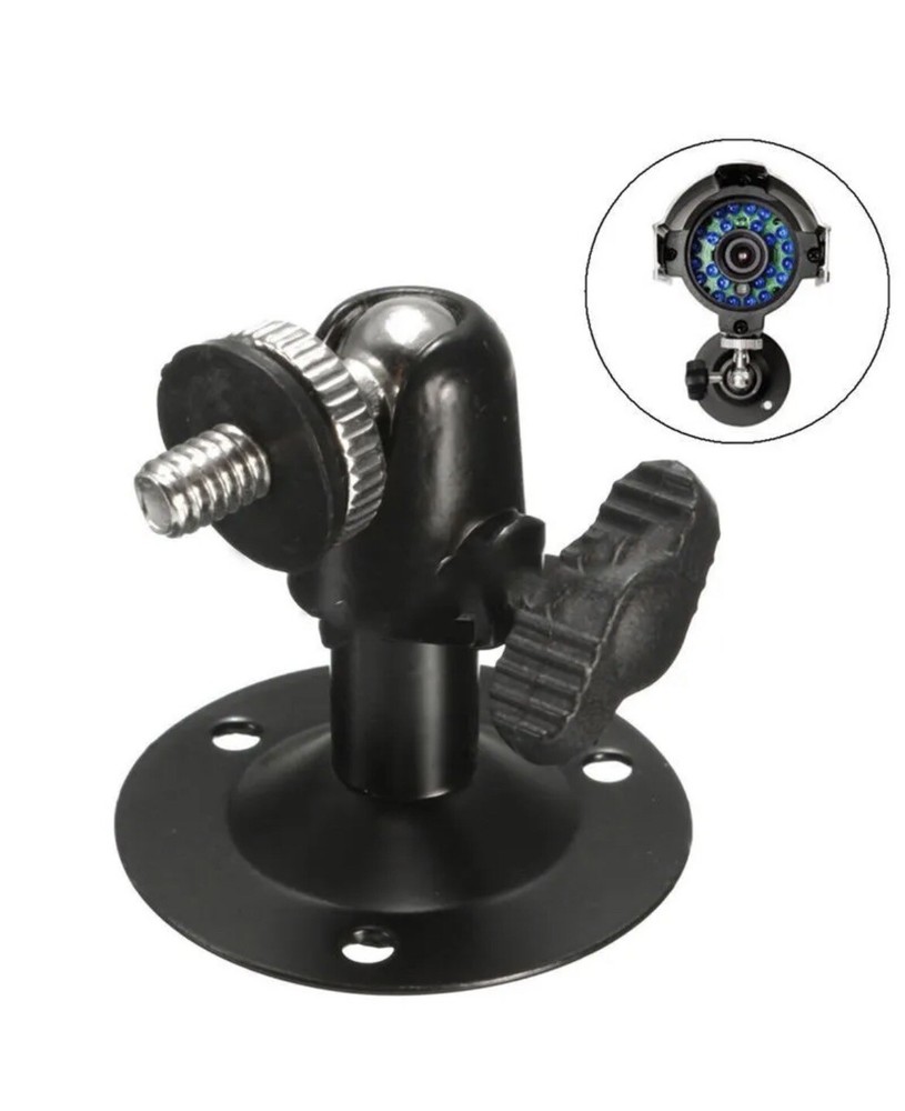 4 x Black Wall Ceiling Metal Mount Bracket Stand Holder For CCTV Security Camera