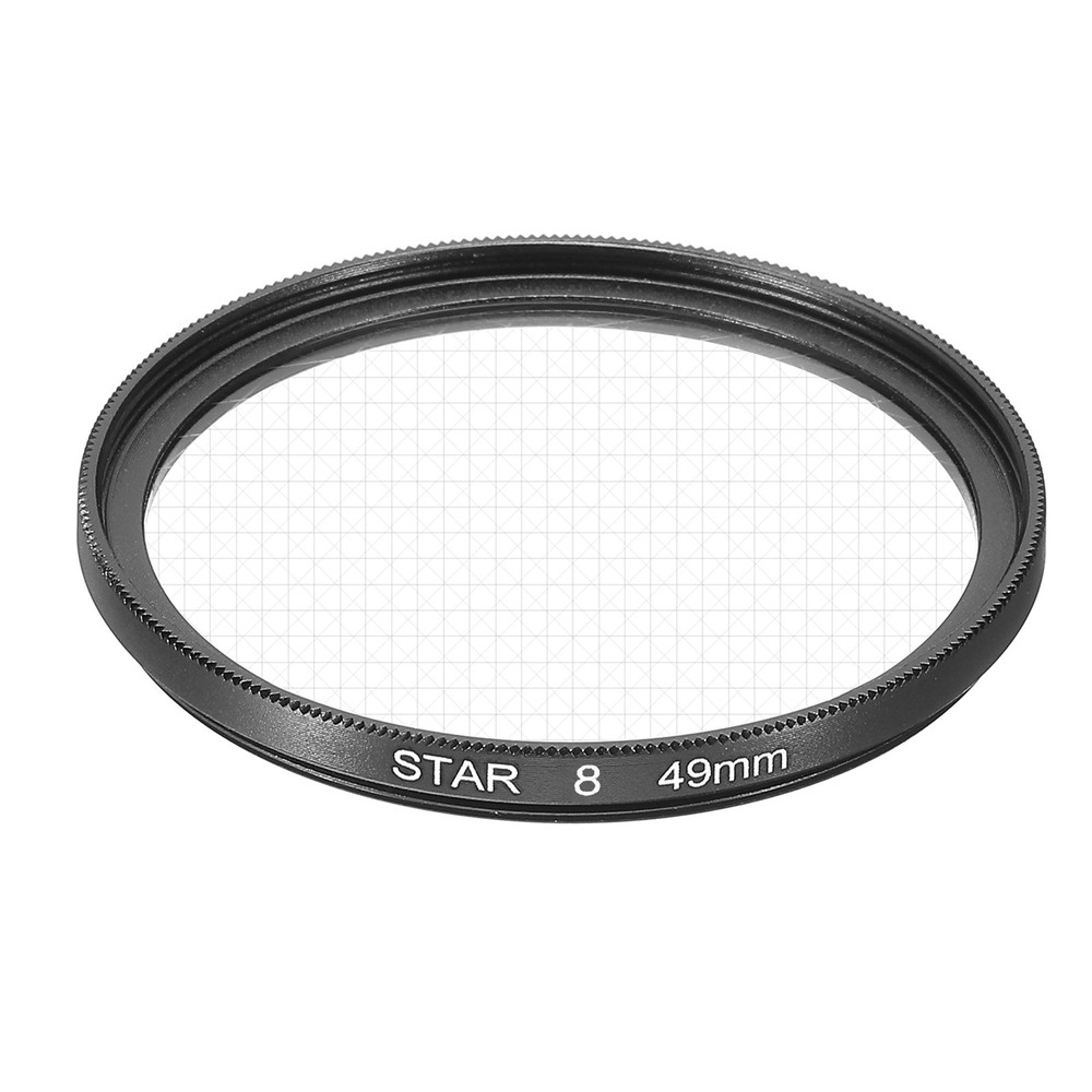 49mm Star Lens Filter, Starburst Lens Filter 8 Points