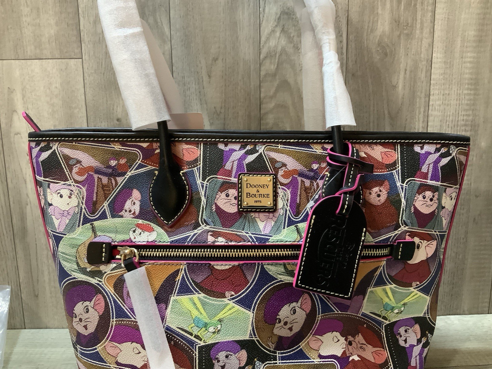 Dooney & Bourke Disney The Rescuers Tote Bag Purse NWT