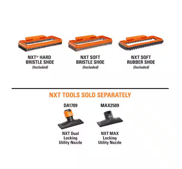 Utility Nozzle Shoe Kit – Hard Bristle, Soft Bristle & Rubber Attachments