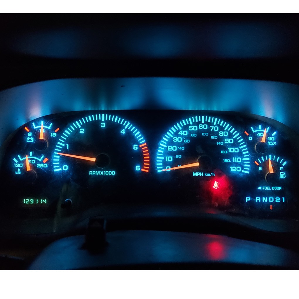 Ice Blue Gauge Cluster LED Dashboard Bulbs For Chevy 73-87 K10 K20 K30 Truck