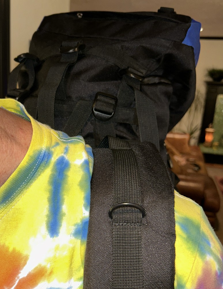 Outlander Extreme 80 Internal Frame Backpack W Detachable Day Pack Blue/Black