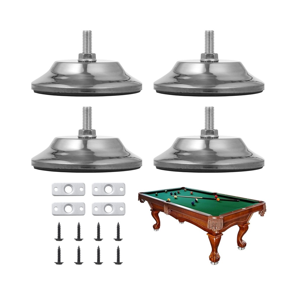 Billiard Table Leg Levelers, 4 Pcs Pool Table Leg Leveling Risers 5’’