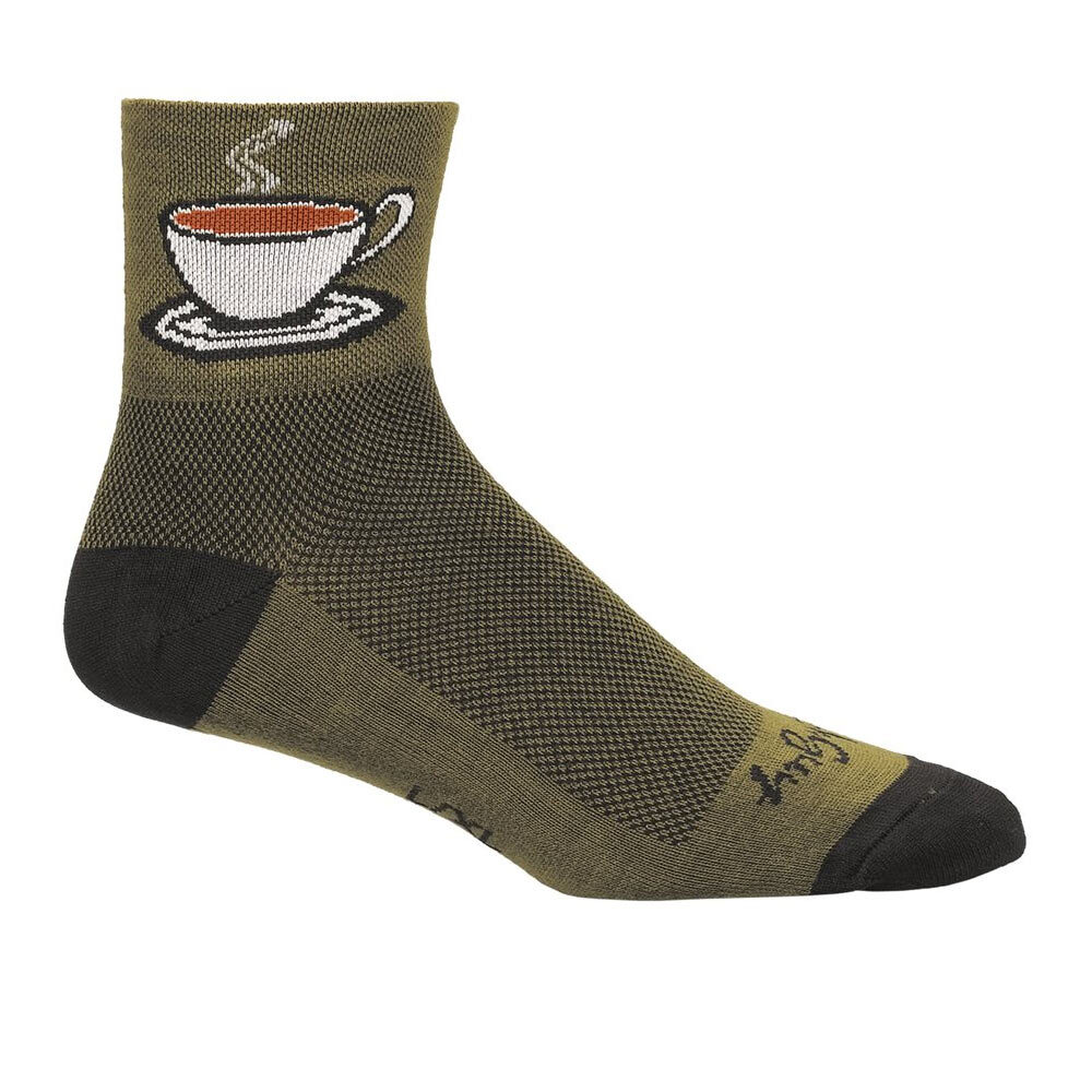 SockGuy Java 3" Classic Socks Small/Medium Brown