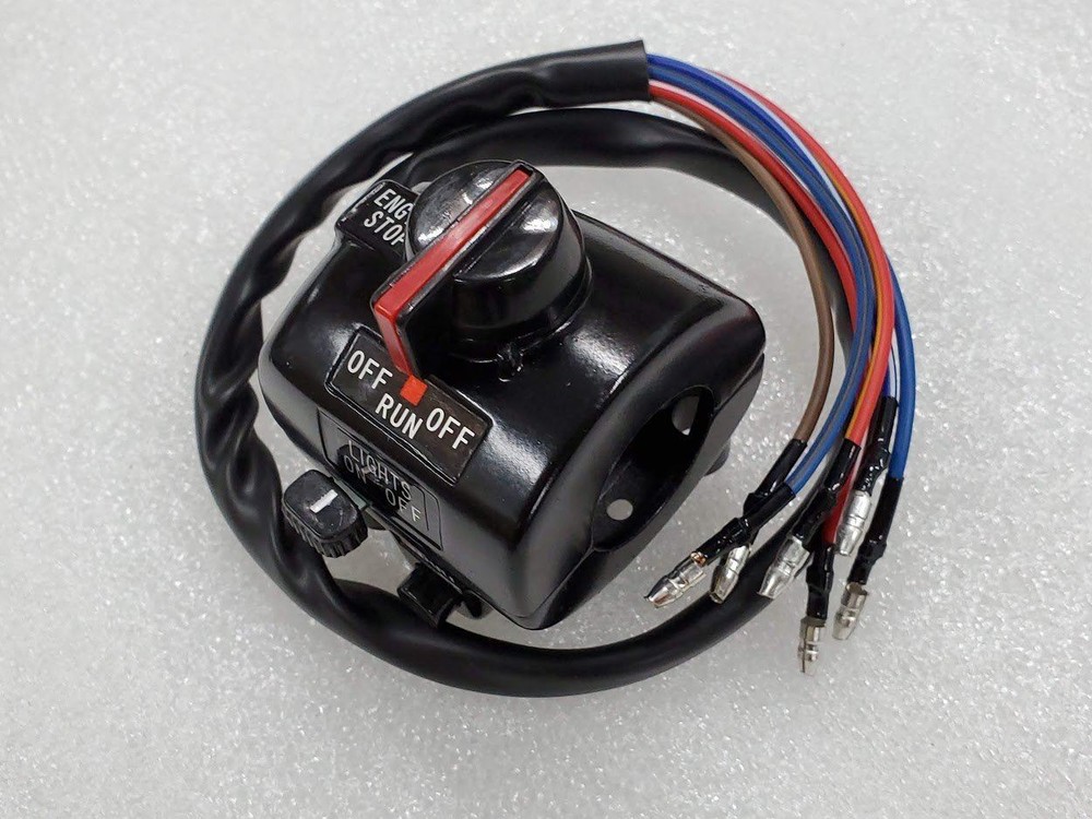 Yamaha 76-78 XS650 Engine Start Stop Light Right Switch Assembly - New Repro