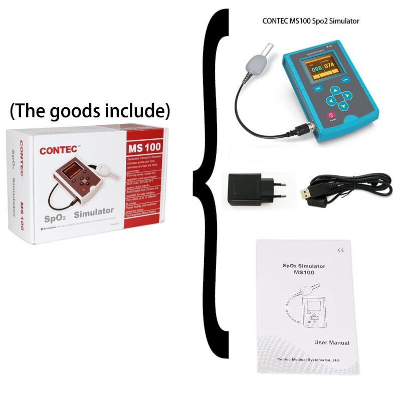 MS100 Spo2 Simulator Blood Oxygen Saturation Pulse Rate Simulation