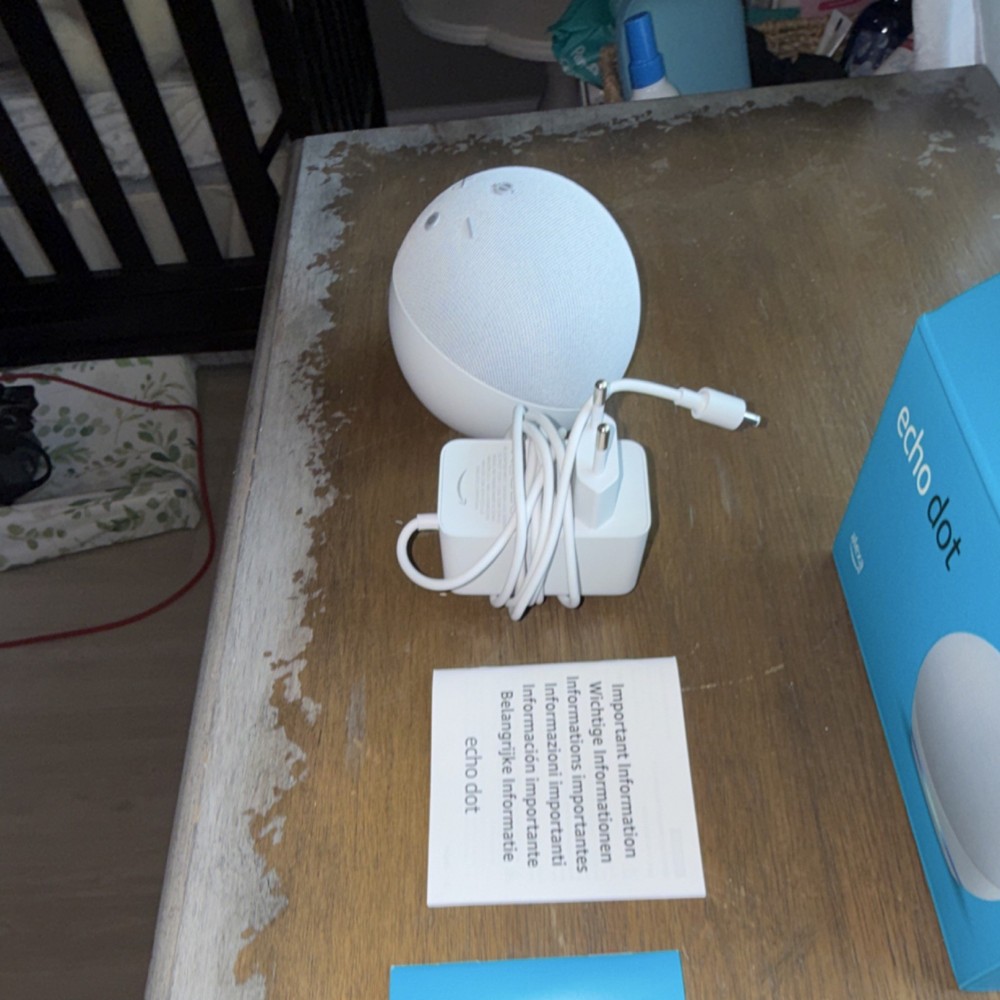 Amazon Echo Dot (4th Generation) Smart Speaker, Alexa Compatible, White