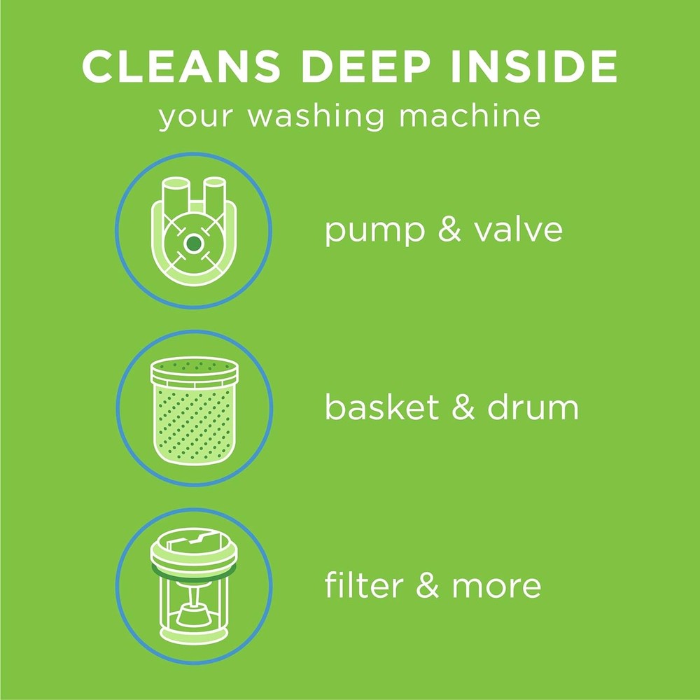 Affresh Washing Machine Cleaner, Cleans Front Load and Top White