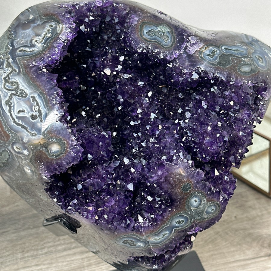 Top Quality Amethyst Geode with Unique Stalactite Formations. MWS2318