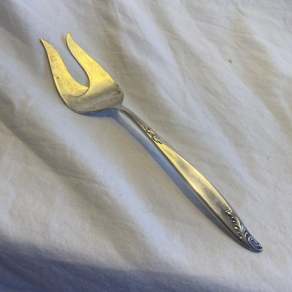 Holmes & Edwards Windsong Deep Silverplate Vegetable Serving Fork 9”