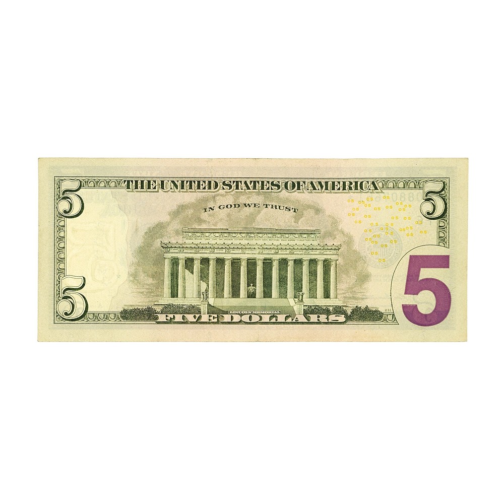 USA 5 Dollars Star Replacement 2013 AU