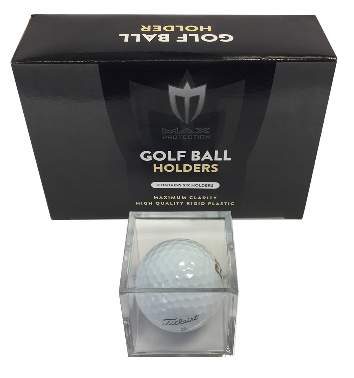 12 ALL NEW GOLF BALL GOLFBALL DISPLAY CASE CUBE HOLDERS MAX PRO