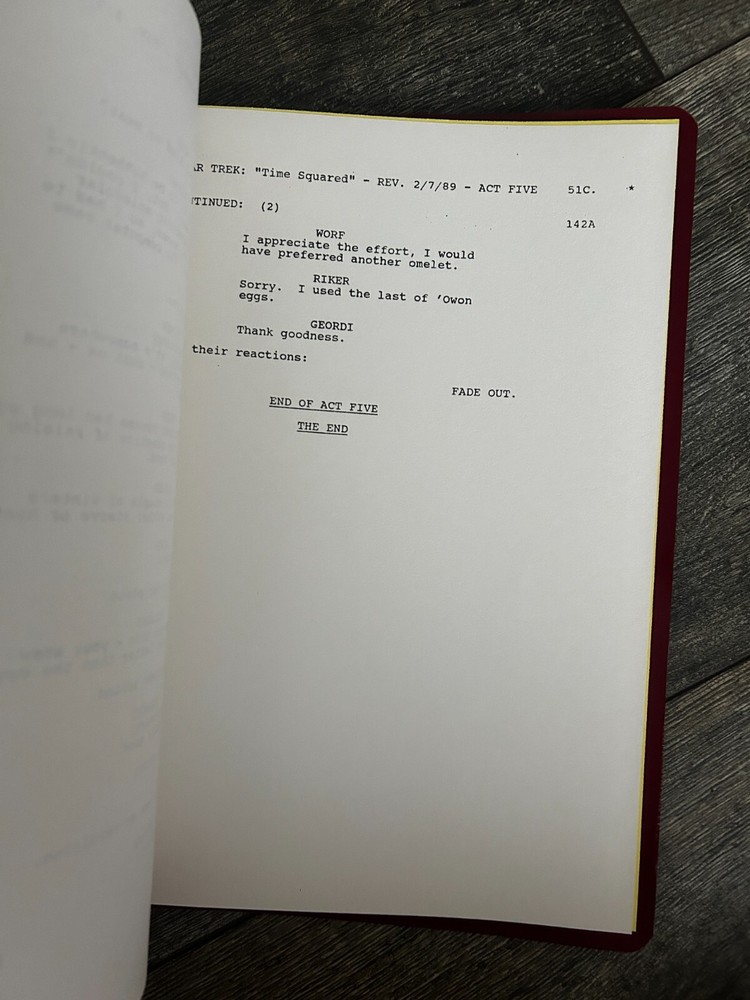 STAR TREK Script The Next Generation Time Squared Revised Final Draft