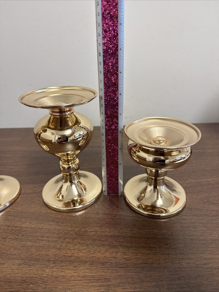 lewondr 3pcs candlestick holders