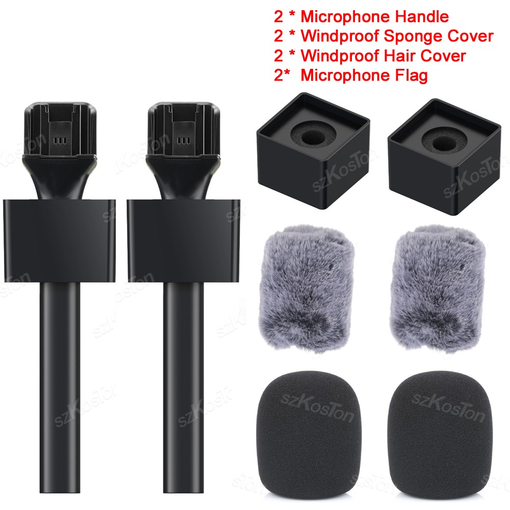 Wireless Microphone Mic Lavalier Handle System Rode Go Iphone Dji Handheld Inter