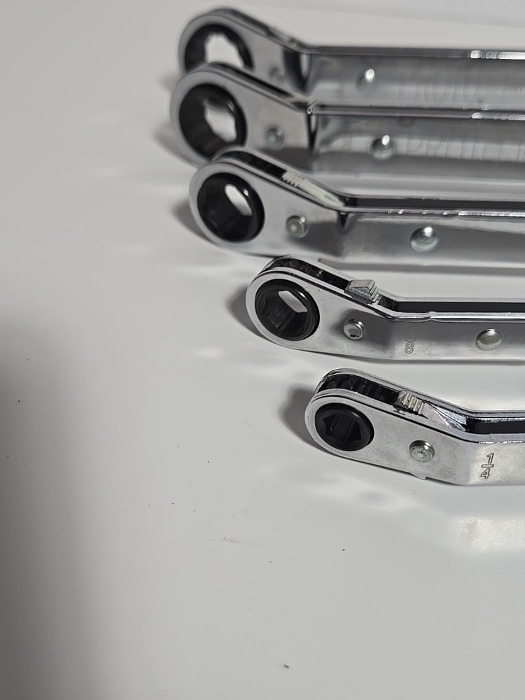 Proto® Tools SAE Offset Double Box Reversible Ratcheting Wrench Set (5)
