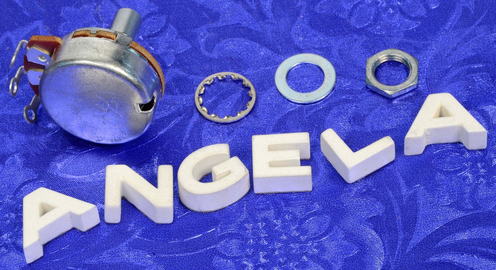 500K Solid Shaft Audio Taper Potentiometer, #A500K