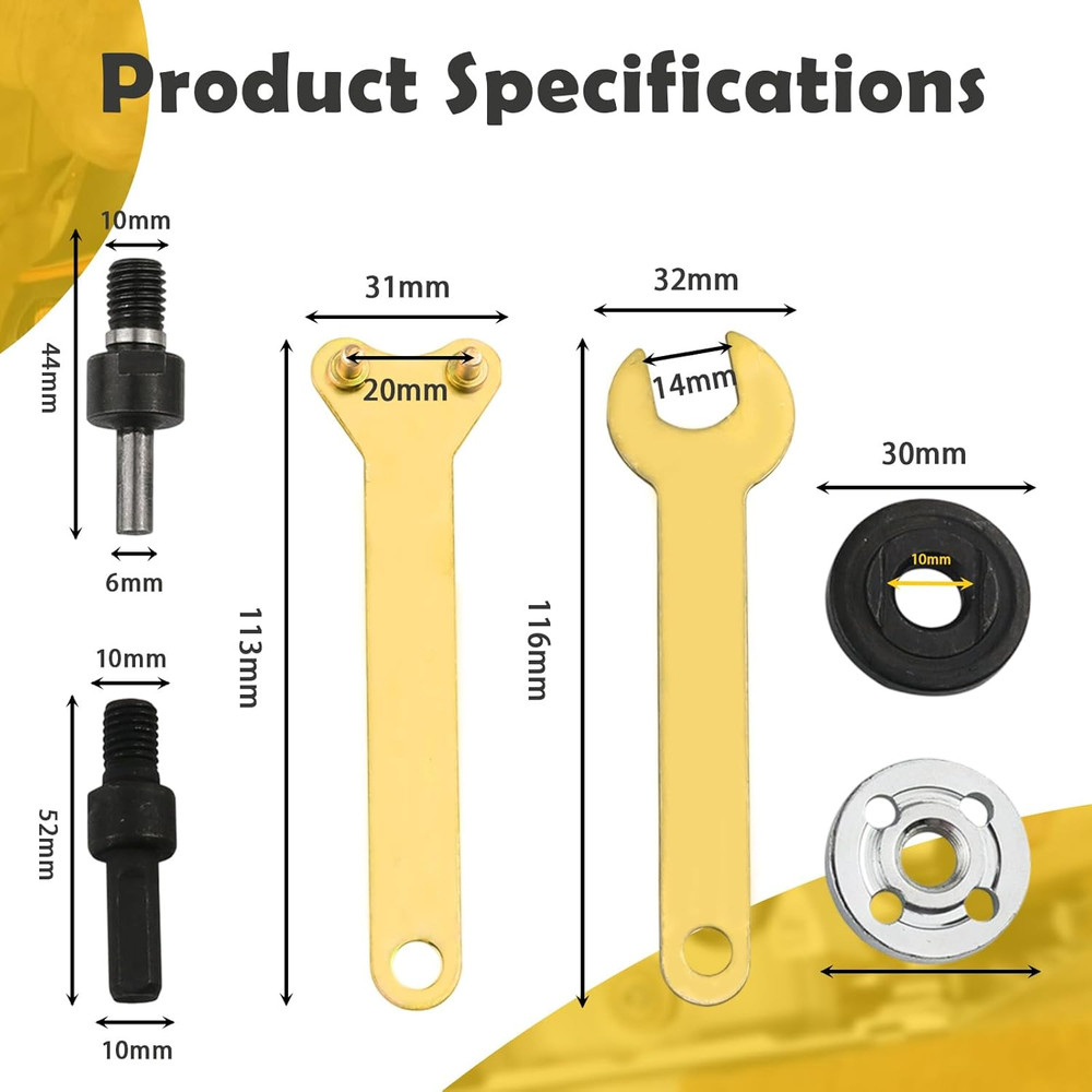 Angle Grinder Connector Set, Electric Drill Angle Grinder Connecting Rod Set,...