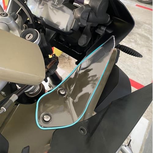 Motorcycle Side Windshield Windscreen Side Panel Deflector Airflow Hand Clear