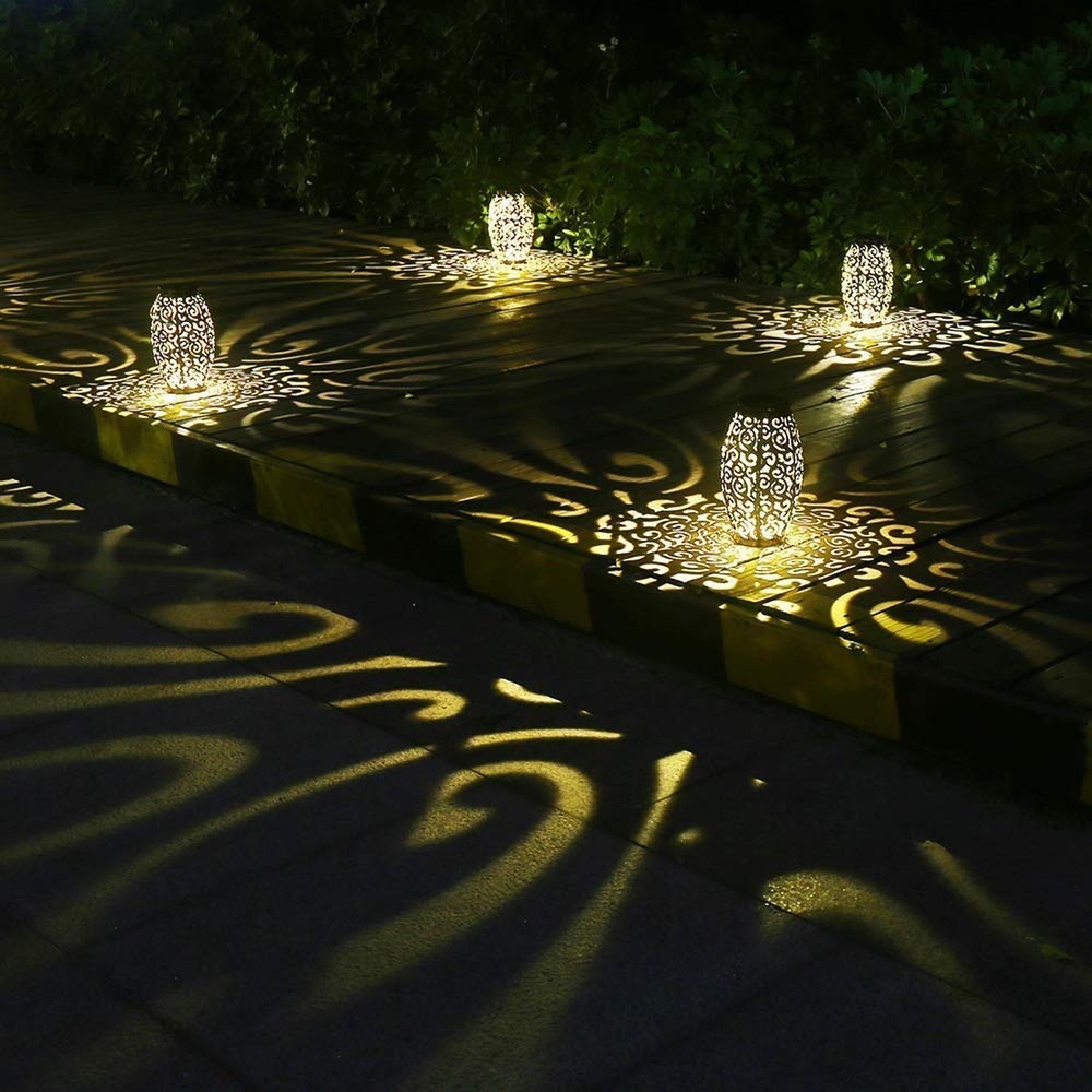 Gift Bundle 2 Items: 2 Pc Solar Lantern Bronze, 1 Pc Solar Replacement Top