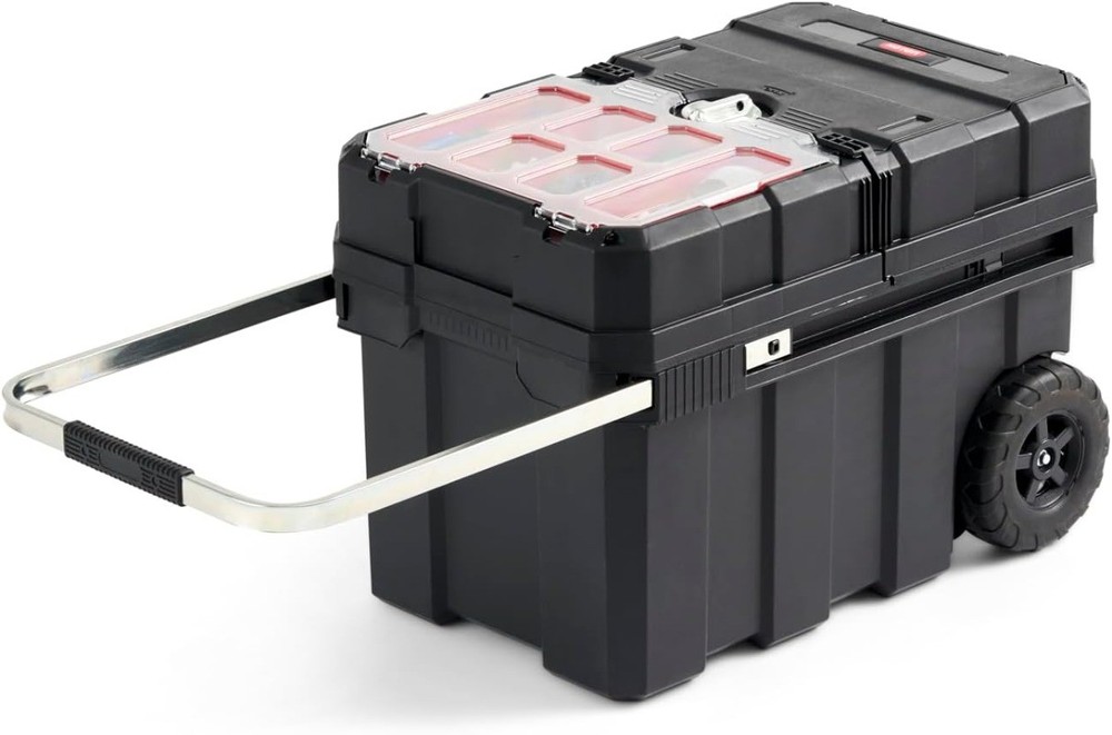 Masterloader Resin Rolling Tool Box with Locking System and Removable Bins