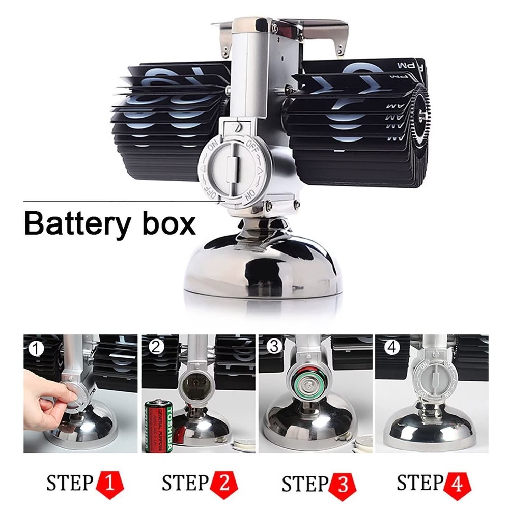 Flip Clock,Retro Flip Down Clock Mechanical Digital Flip Desk Clocks Internal...