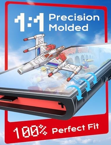 2 Pack Nintendo Switch Screen Protector 7.9" - 9H Tempered Glass, HD Clear, Easy