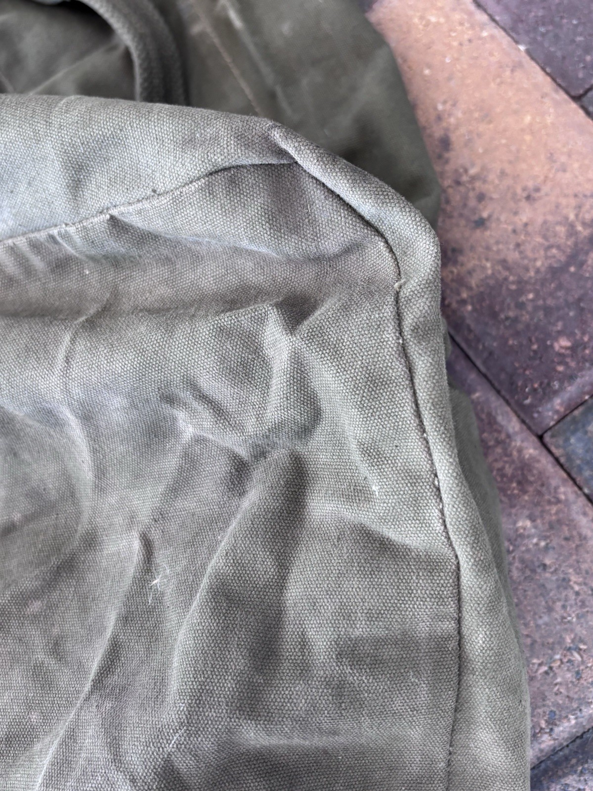 ORIGINAL WWII US ARMY INFANTRY SOLDIER GI DUFFLE BAG- TWEEDIE, 1944