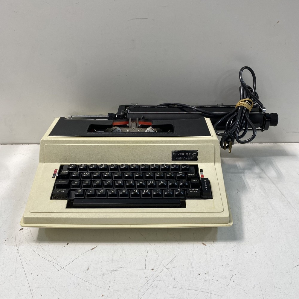 Silver Seiko American 8610 Beige Typewriter