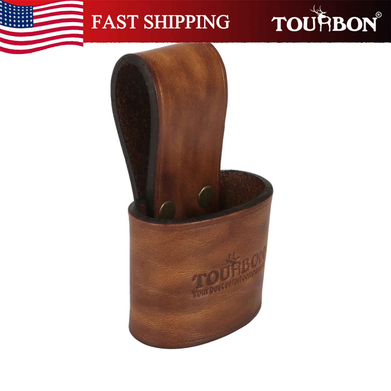 TOURBON Camping Leather Tool Carrier Belt Holster for Hammer Axe Hatchet in US