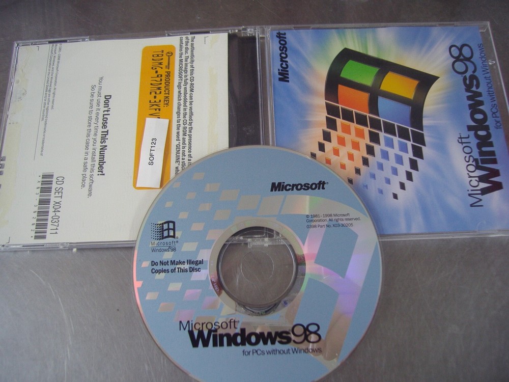 MICROSOFT WINDOWS 98 FULL RETAIL ENGLISH VERSION  MS WIN 98 =NEW=
