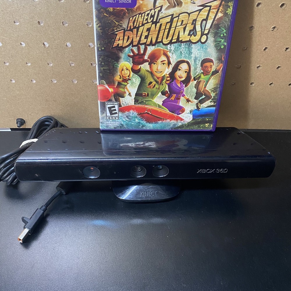 Microsoft Xbox 360 Kinect Motion Sensor Bar Black & Kinect Adventures Bundle!!