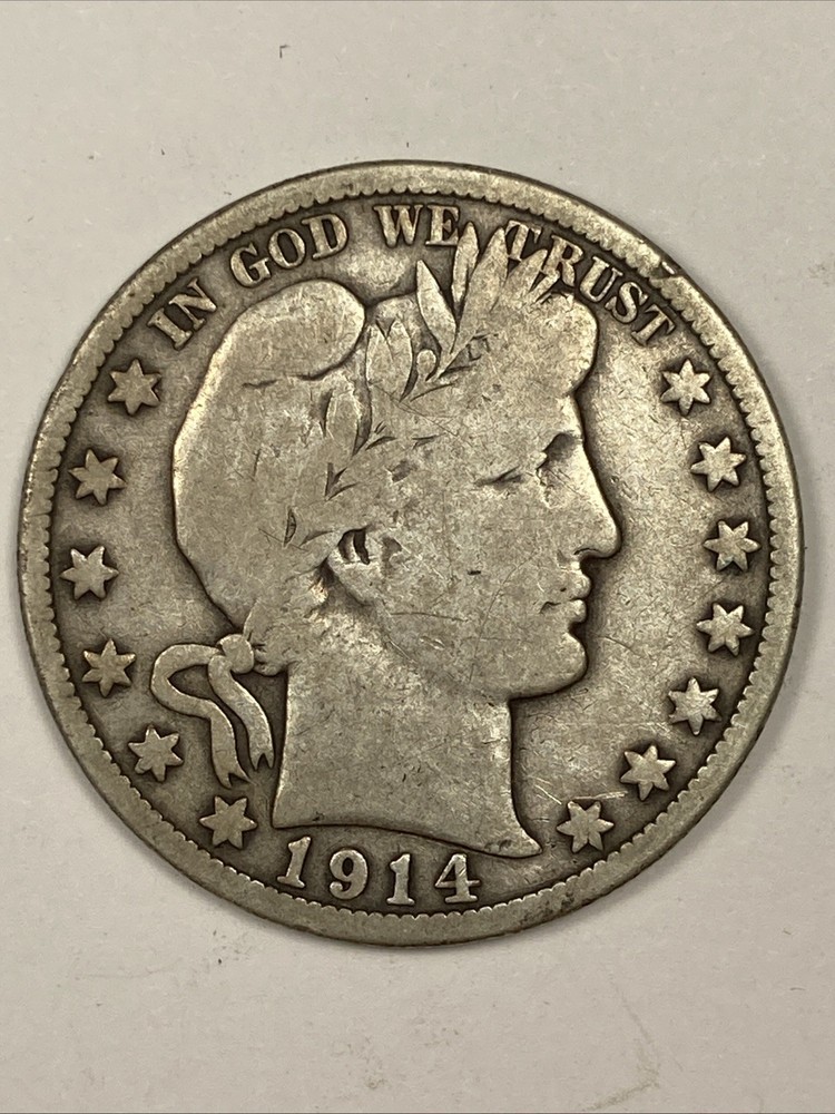 1914 Barber Half .50. Choice VG.