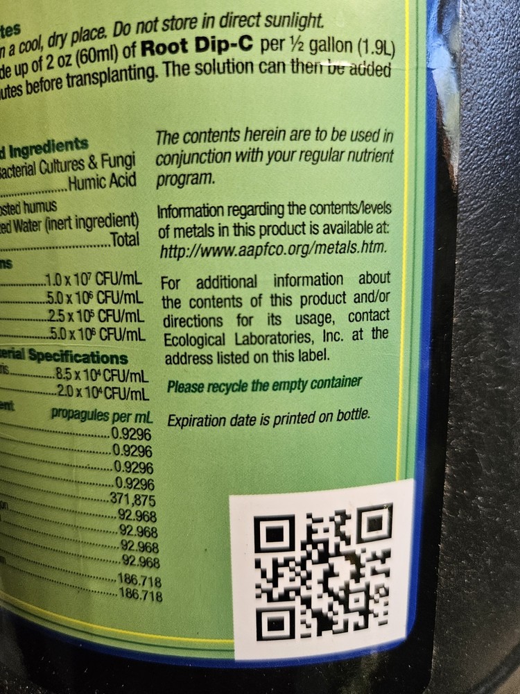 Microbe Life Hydroponics Premium Foliar Spray & Root Dip Stimulates Root Develop