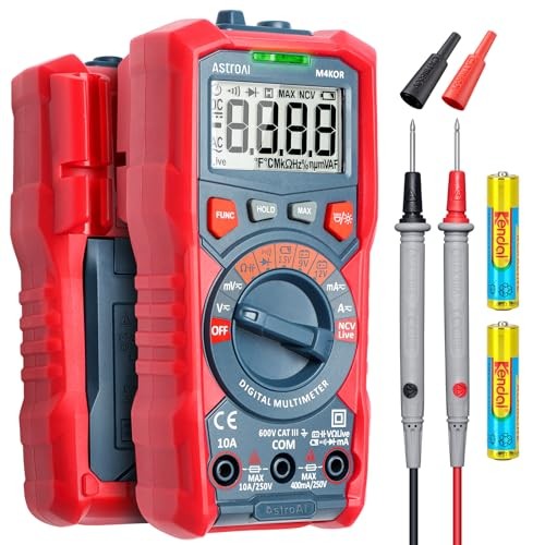 Multimeter Tester, TRMS 4000 Counts Volt Meter Ohmmeter Digital Auto-Ranging