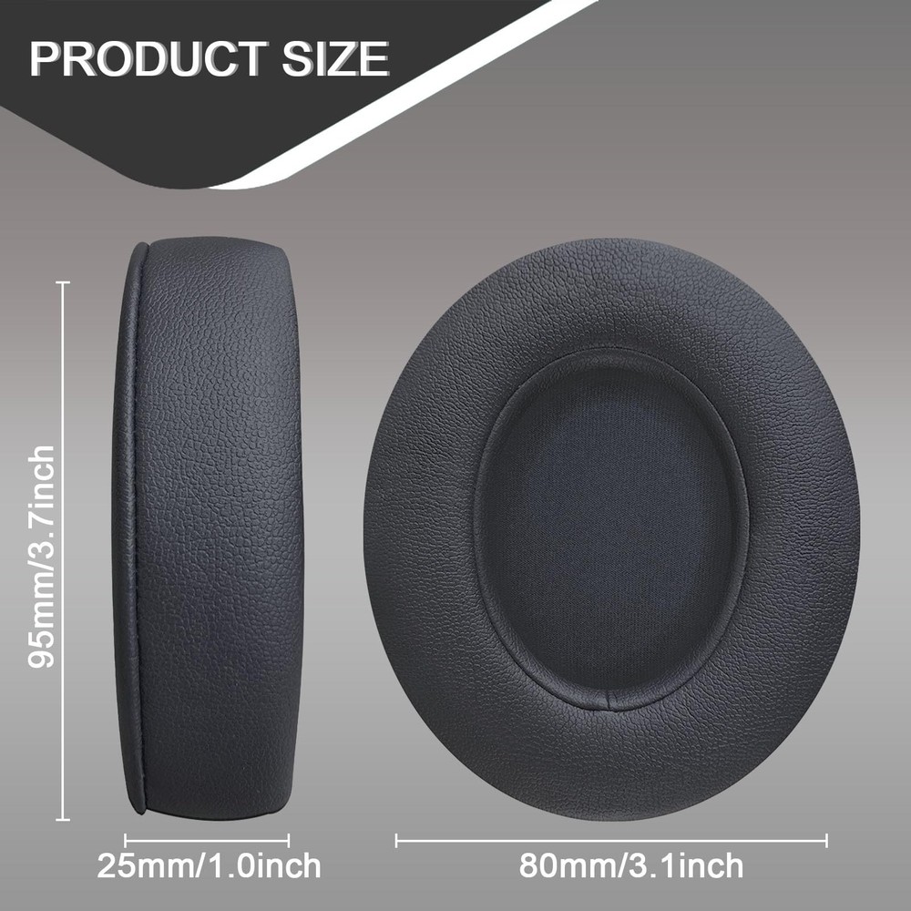 Replacement Ear Pads for Beats Studio 2 & 3 Wired & Shadow Gray