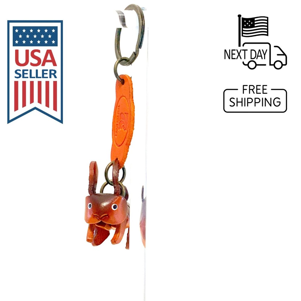 Rabbit Handmade Leather Keyring